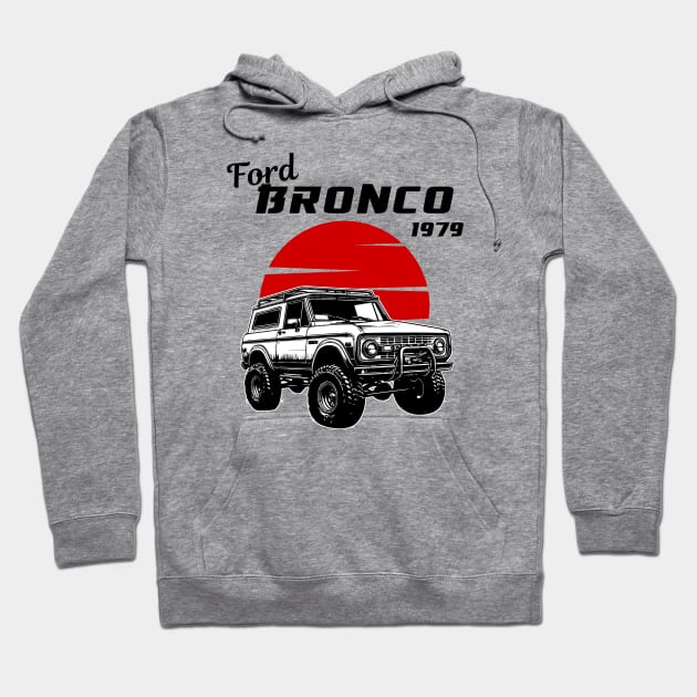 Bronco - Offroad Car Hoodie by mirailecs